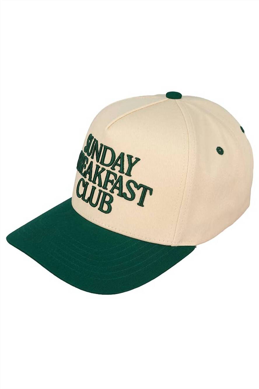 NEW MIMI WHOLESALE women's sunday breakfast club hat in dark green